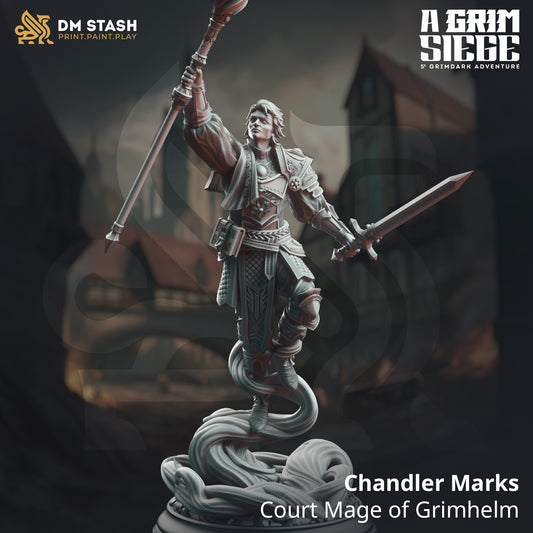 Chandler Marks - Mago de la Corte de Grimhelm | 32 mm | 75 mm