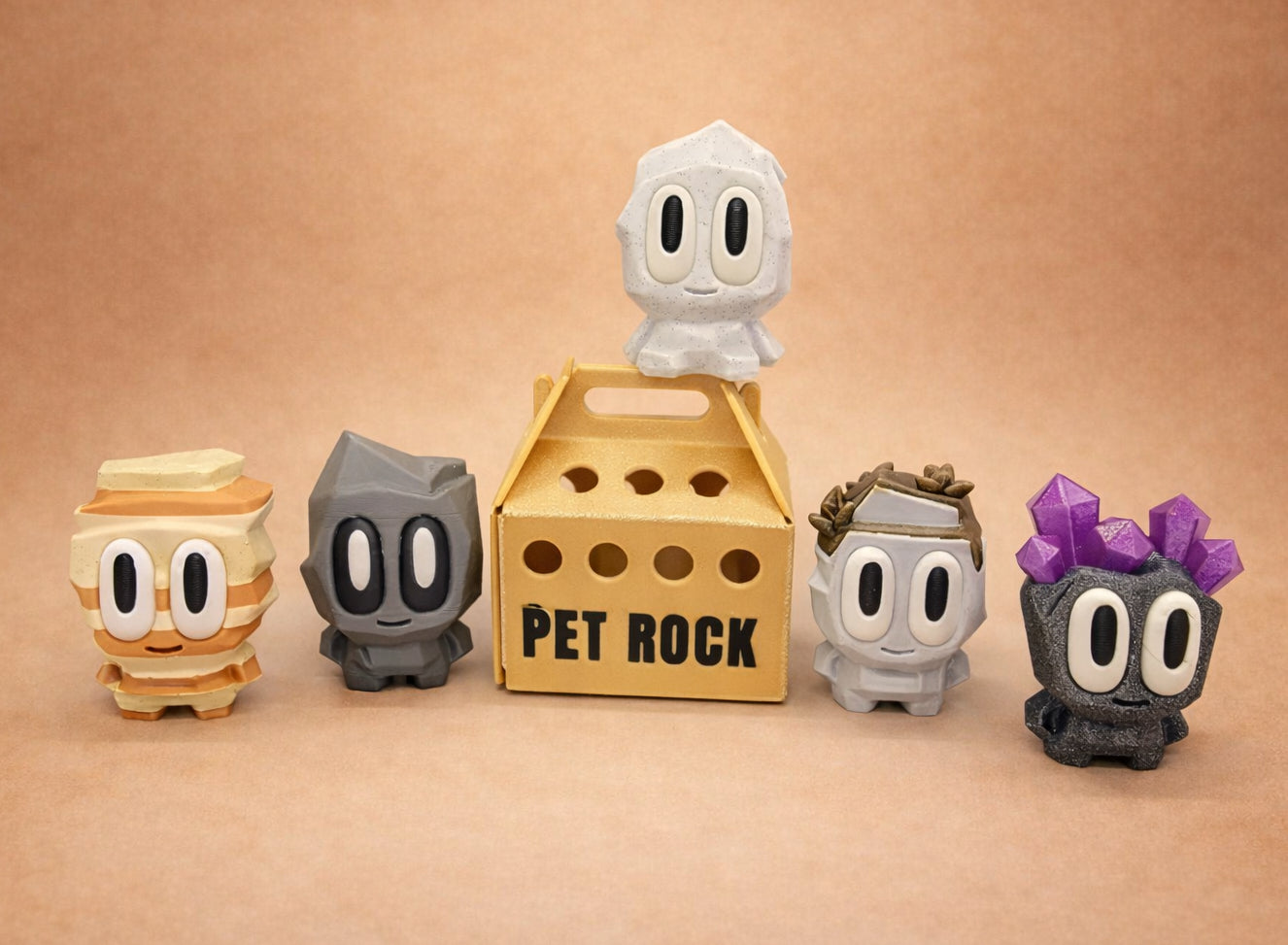 Rock Toy with Crate