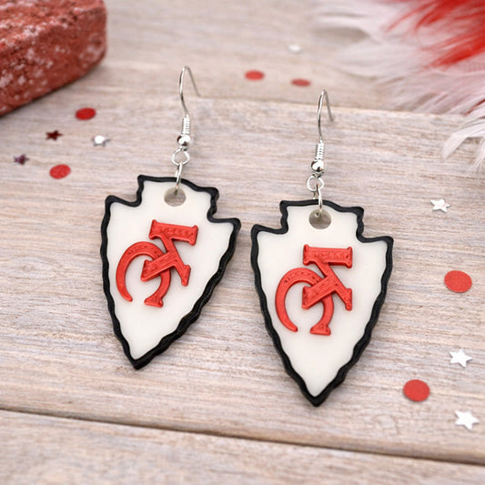 KC Chiefs Arrow Earrings
