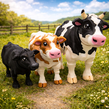 Articulated Dairy Cow Toy