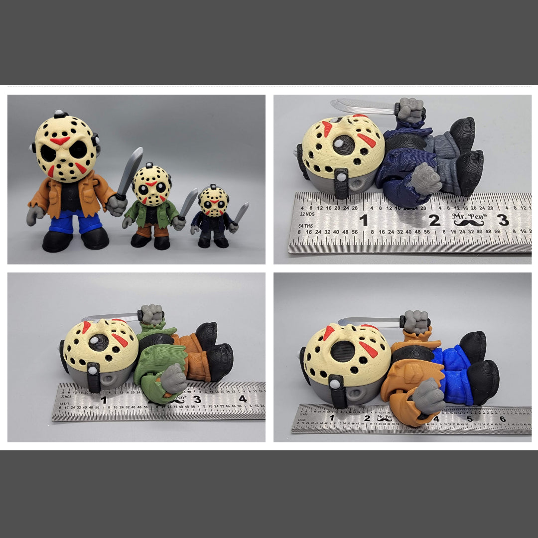 Chibi Hockey Mask Slasher – Articulated Toy