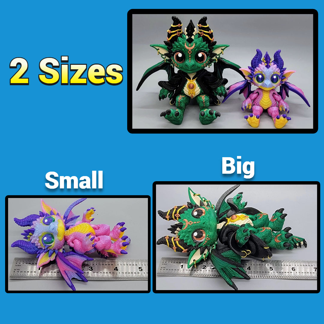 Custom Chibi Dragon Dolls - Articulated Toys