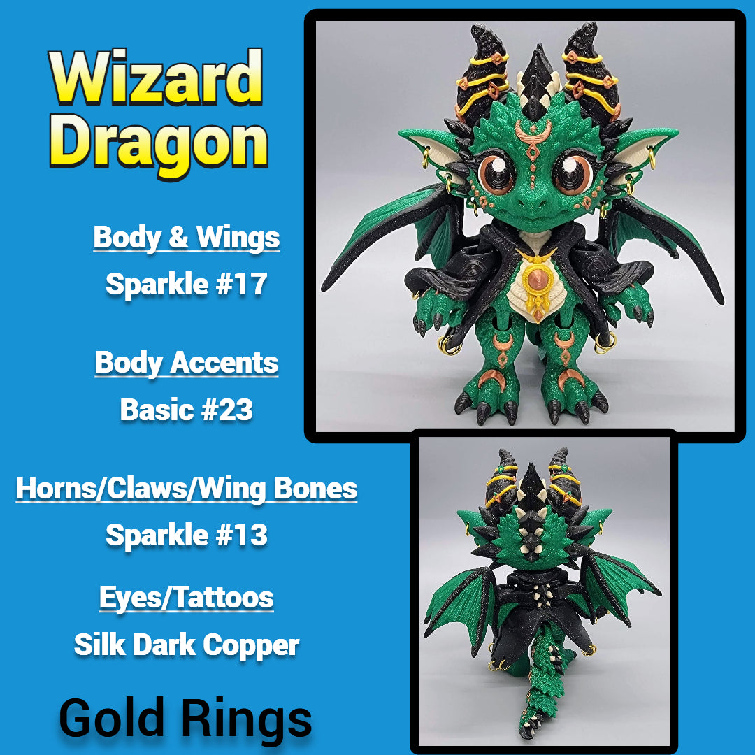 Custom Chibi Dragon Dolls - Articulated Toys