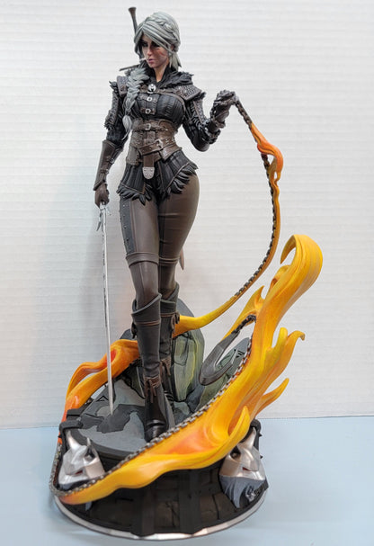 Ciri from The Witcher by Bulkamancer Sculpts - Cover Image Commissioned Paint by D&K Custom Prints