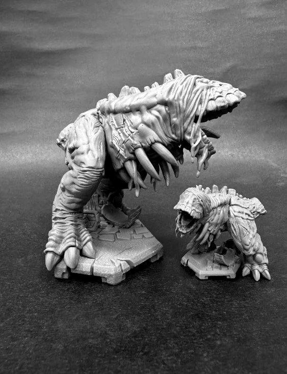 Gergoth size comparison in 98mm and 46mm scales