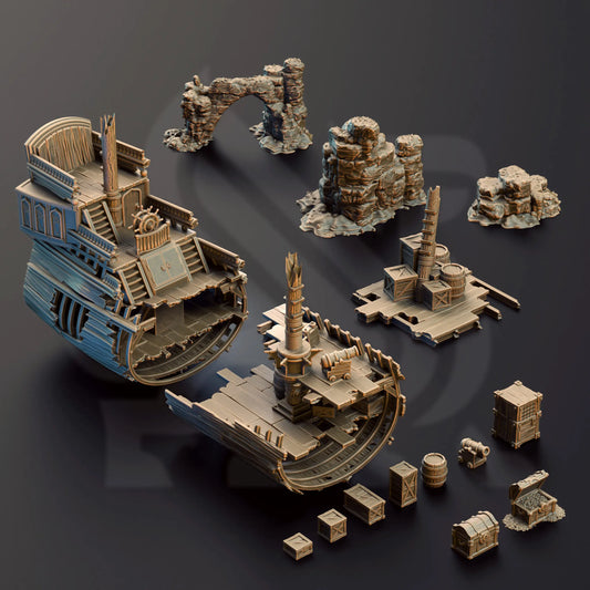 Shipwreck Terrain Set - Shipwreck of the Damned Galleon