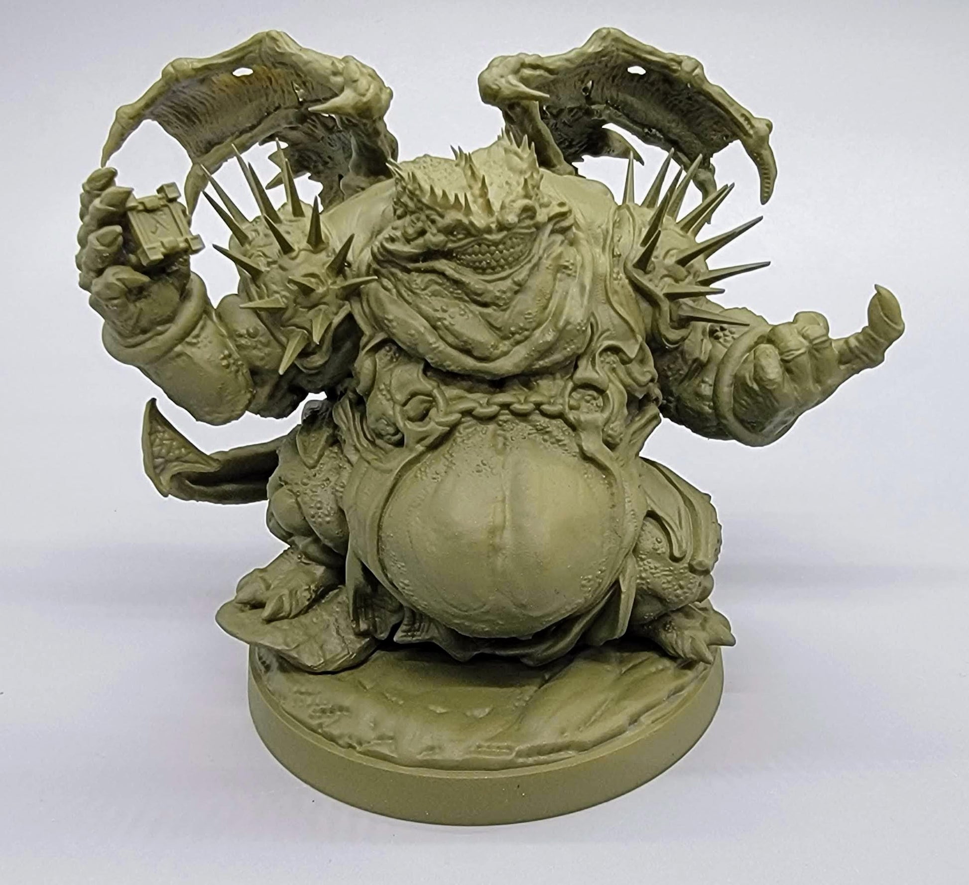 Courtier of Greed Primed in Olive Green variant by D&K Custom Prints