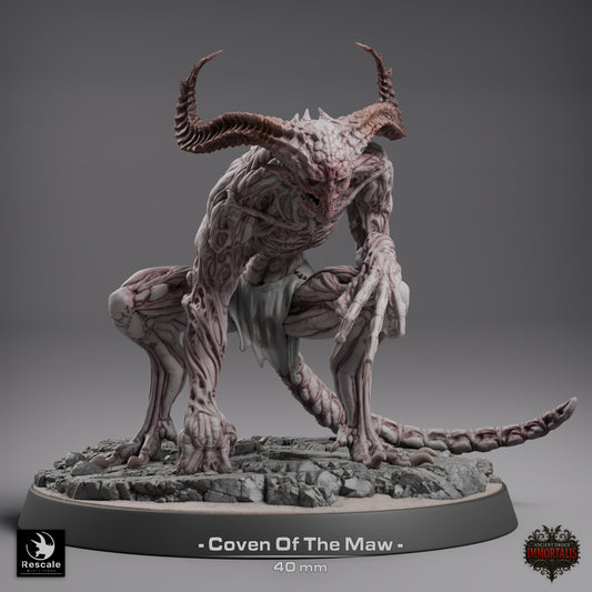 Coven of the Maw Fleshbound Demon Pack 40mm resin miniatures by Rescale Miniatures with detailed monstrous design | D&K Custom Prints