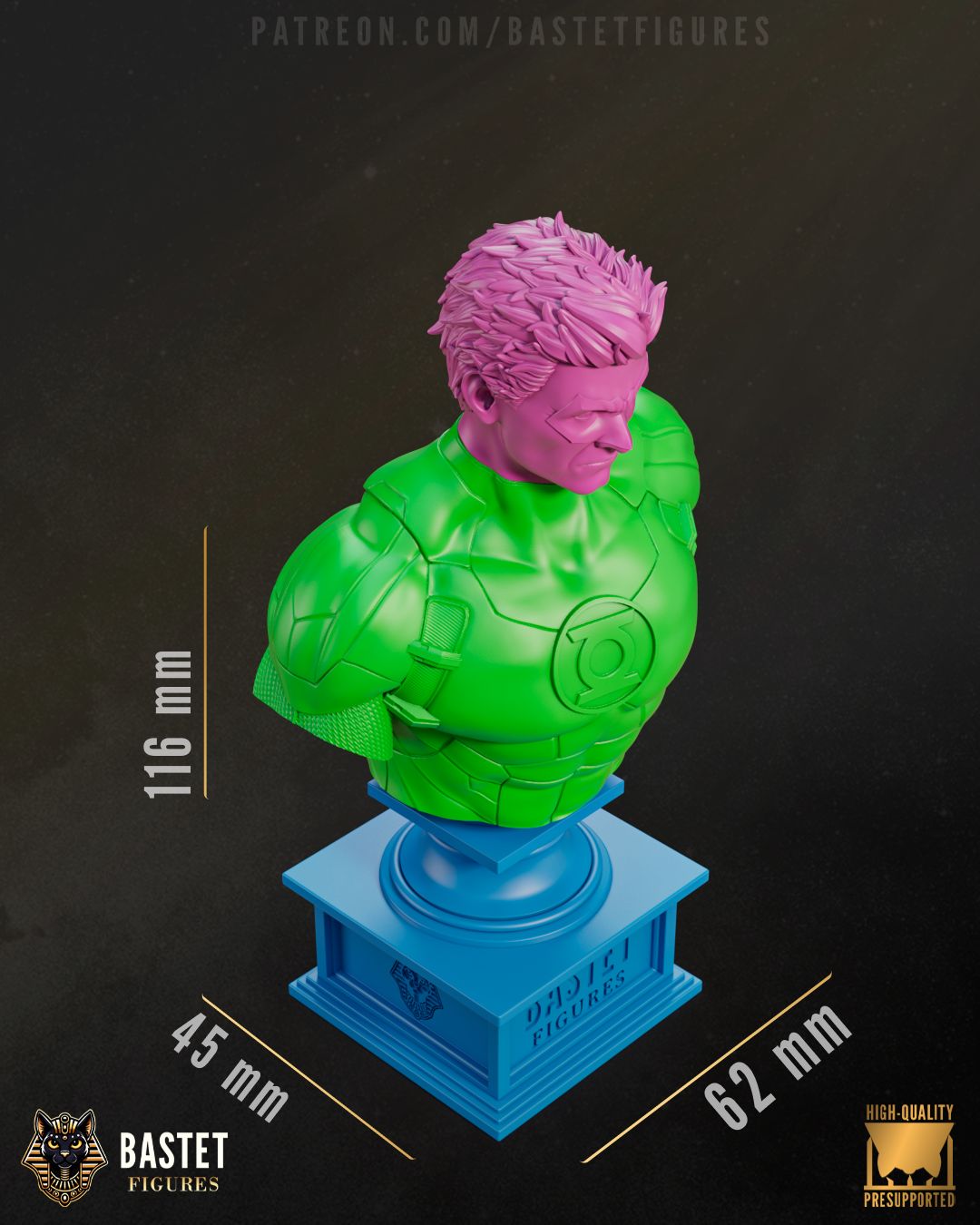 DC Comics Green Lantern Bust dimensions 