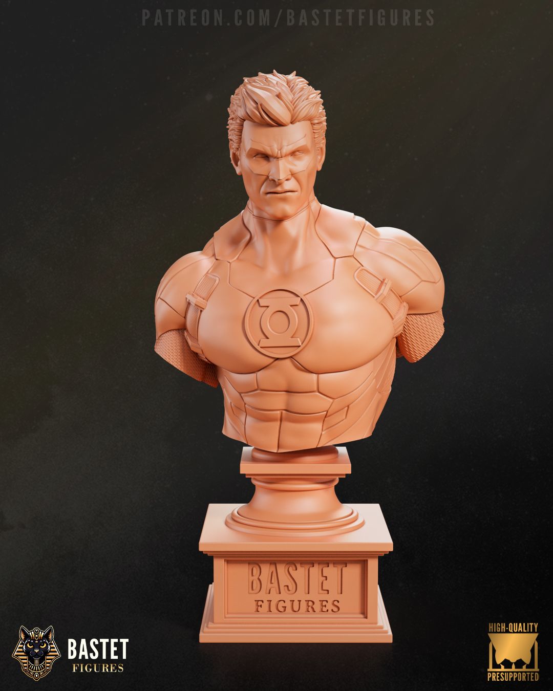 DC Comics Green Lantern 1:8 scale statue and bust resin fan art collectible with detailed sculpt

