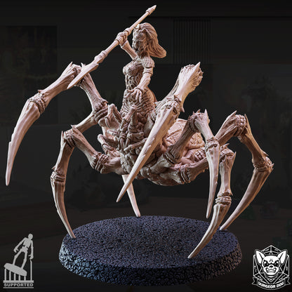 Drider resin miniature – half-drow half-spider RPG boss monster collectible