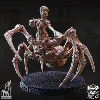 Drider resin miniature – half-drow half-spider RPG boss monster collectible