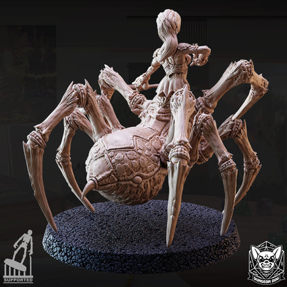 Drider resin miniature – half-drow half-spider RPG boss monster collectible