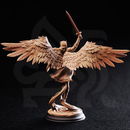 Valkyrie Shieldmaiden resin miniature warriors with wings and dynamic poses