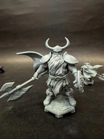 Dimsdale shown in 2 sizes and printed in gray resin