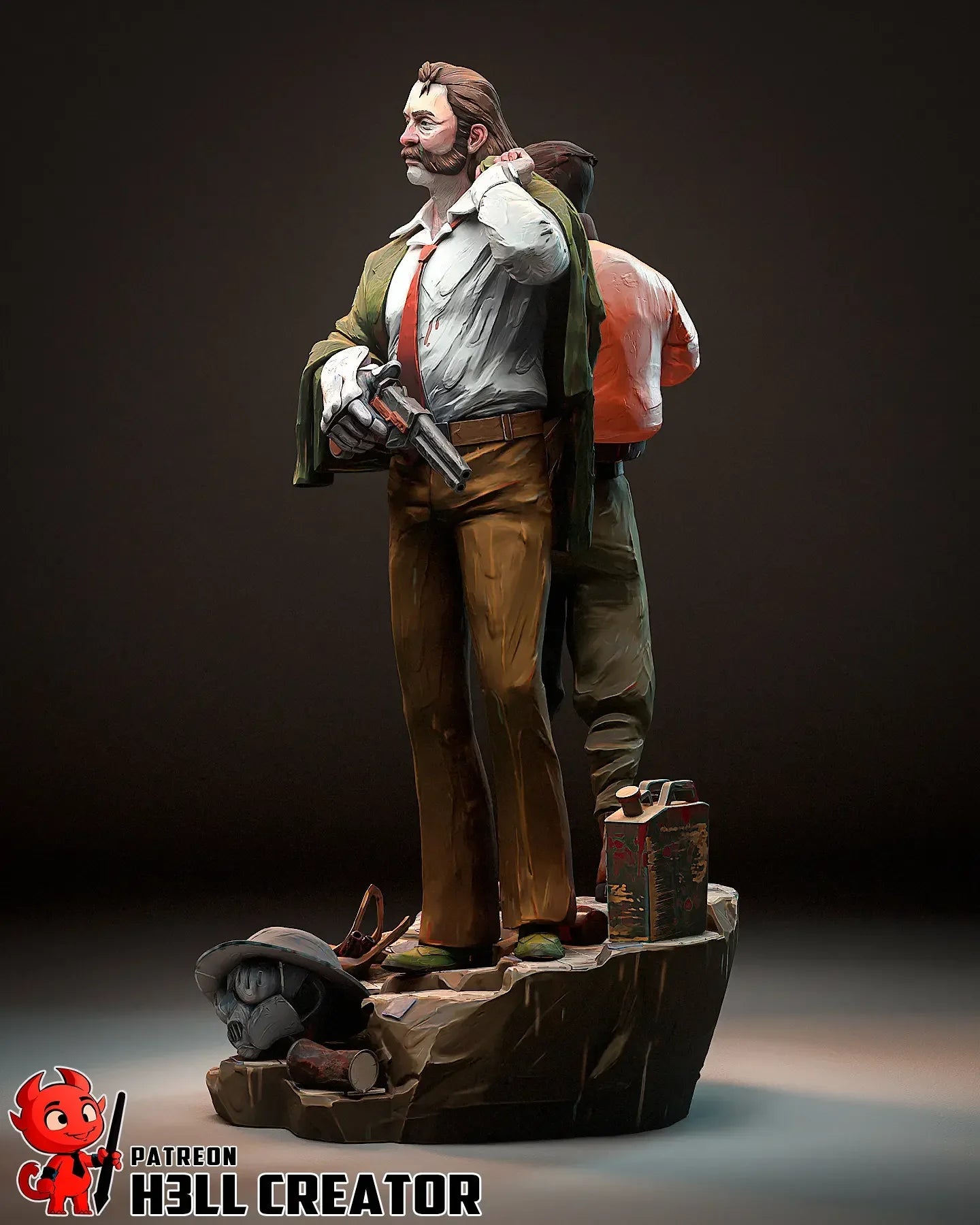 Disco Elysium - Fan Art Statue & Busts (Kim & Harry)