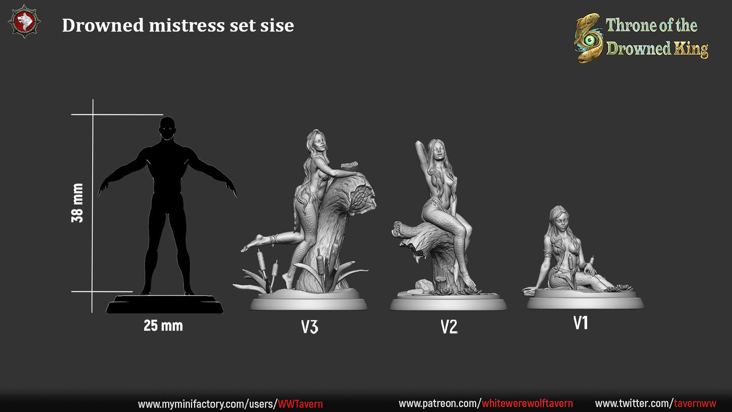 Amantes Ahogadas – 32 mm | Miniaturas de Monstruosidad Abisal