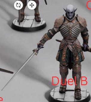 Graveward Legion resin miniatures – vampiric knights in multiple poses including attack, duel, and run stances, printed by D&K Custom Prints