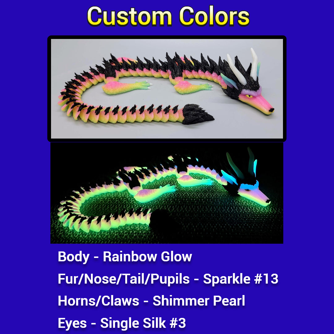 Furry Spirit Dragon – Articulated Toy