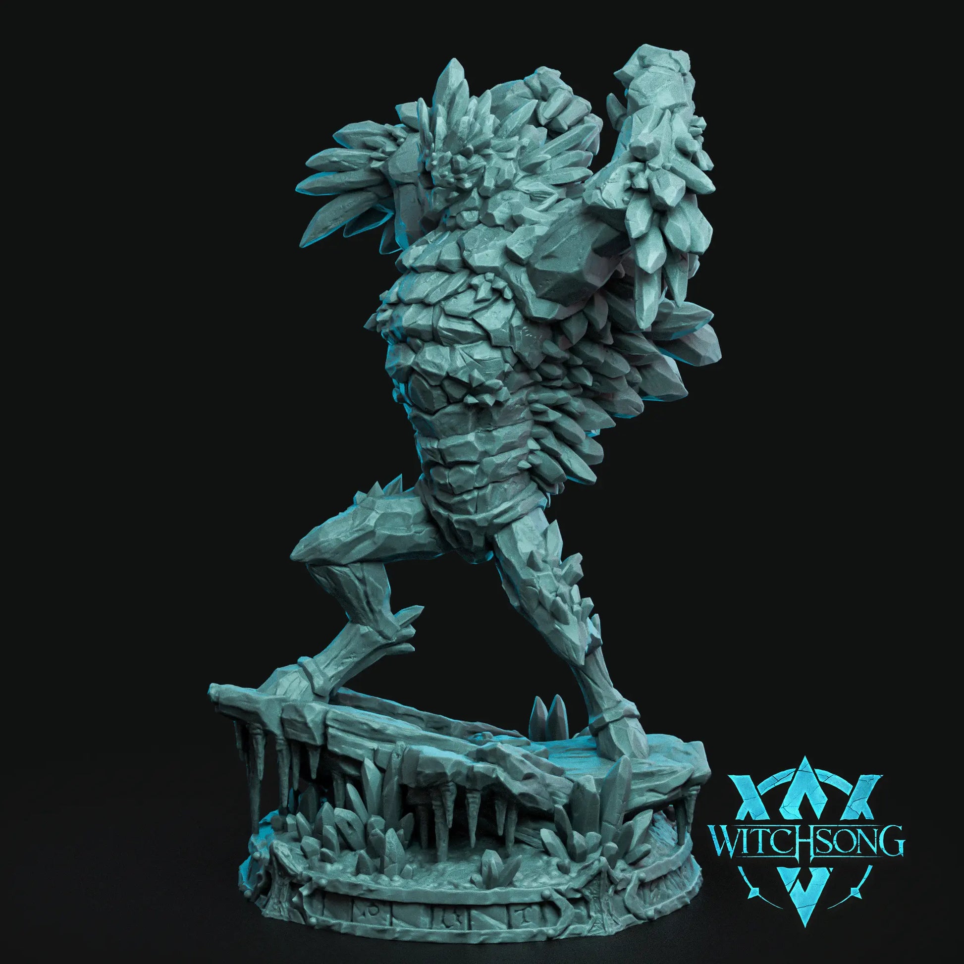 Gemstone Monstrosity resin BBEG miniature by Witchsong Miniatures