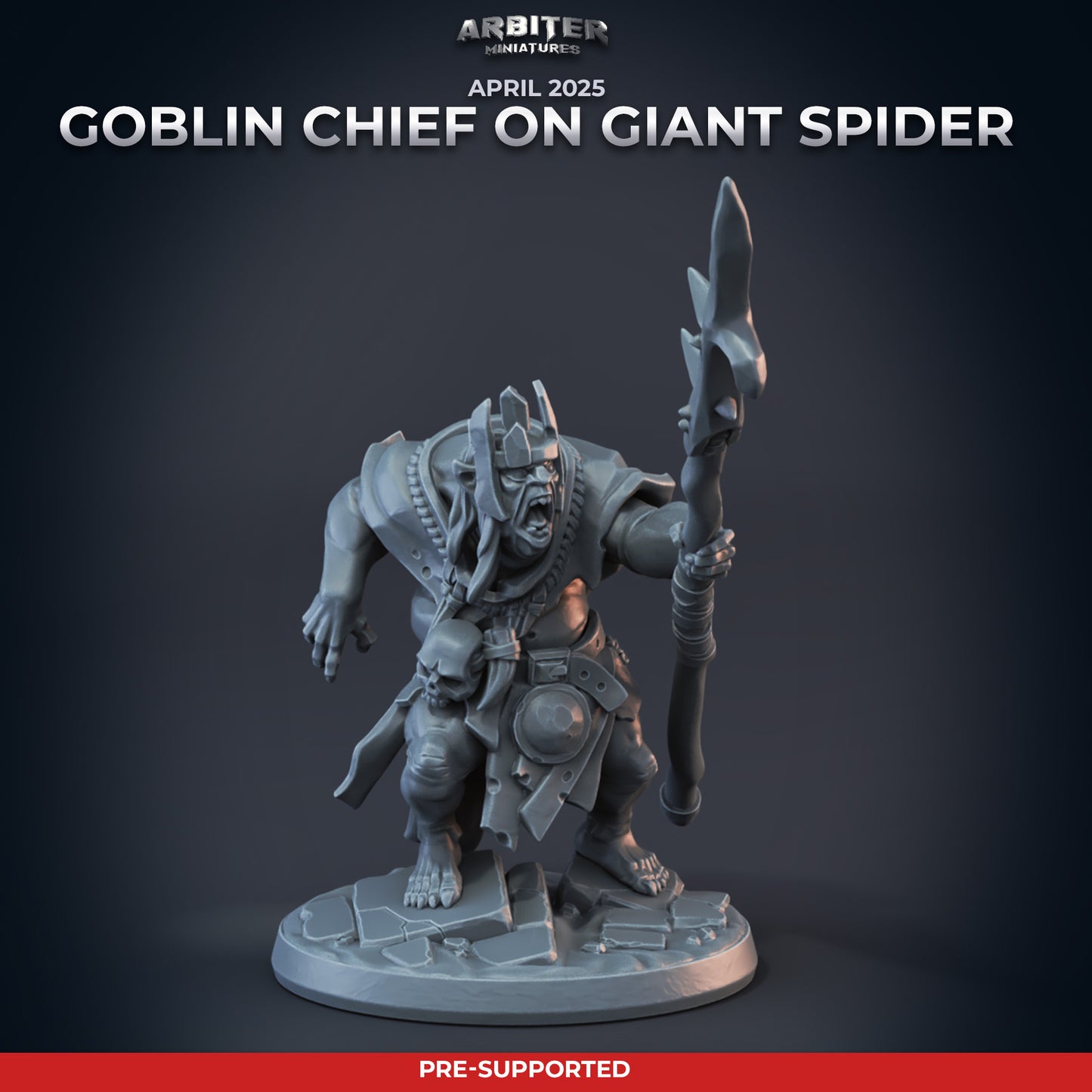 Goblin War Chief Mounted on Spider