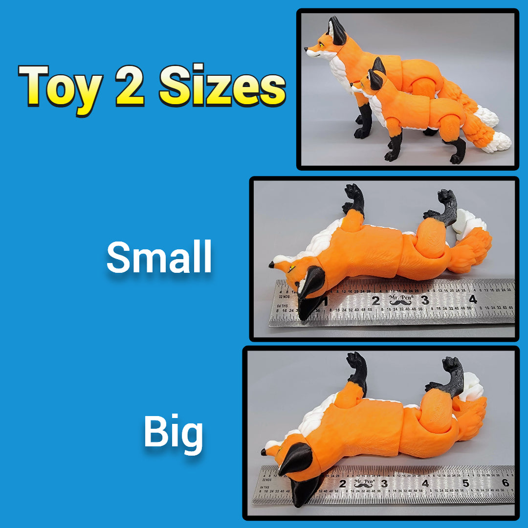 Articulated Happy Fox Toy