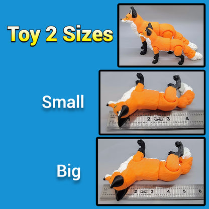 Articulated Happy Fox Toy