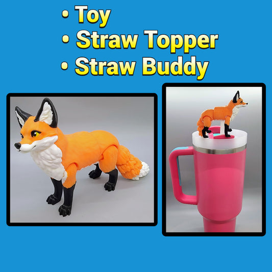Articulated Happy Fox Toy