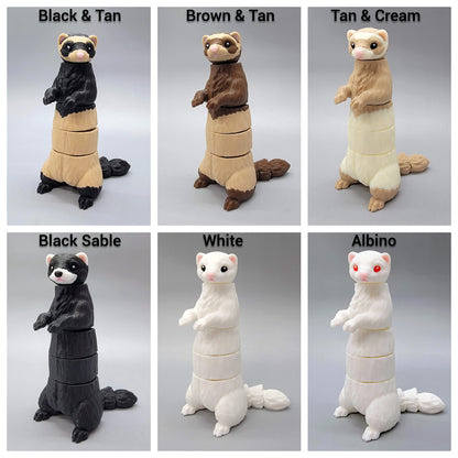 Realistic Wiggle Ferret - Articulated Toy