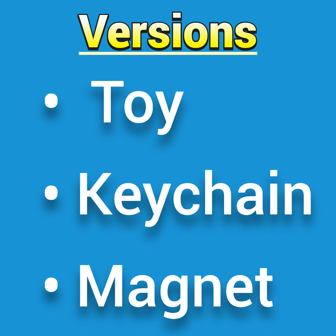 Wiggle Rat Fidget Toy, Keychain or Magnet