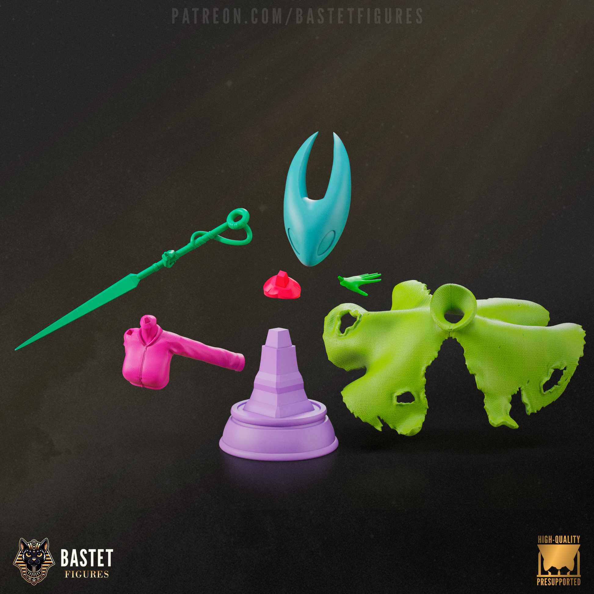 Hornet resin statue high detail display figure bust and keychain fan art collectible