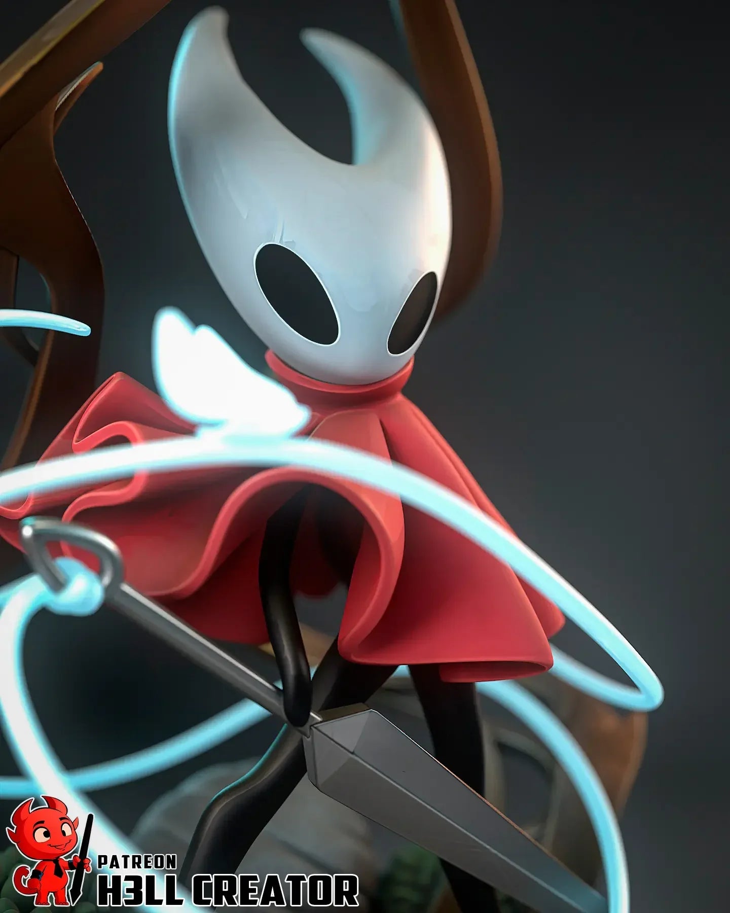 Hornet close-up with iconic mask and red cloak