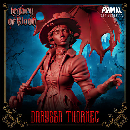 Spirit Daryssa Thornec resin miniature ghost villain figure for D&D and TTRPGs – 32mm or 75mm – Legacy of Blood – D&K Custom Prints