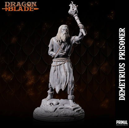 Demetrius Prisoner miniature holding torch in chains