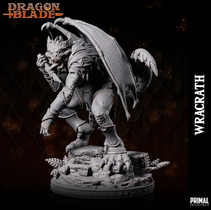 RPG boss monster mini with wings and corrupted details