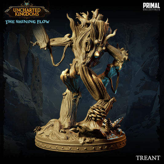 back sculpt with bark texture, foliage, and twisted wood limbs
