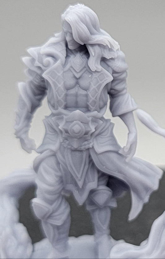 Indelian Katarin - Ocean Soul Sorcerer Cloe-Up of the 32mm variant printed and assembled by DK Custom Prints