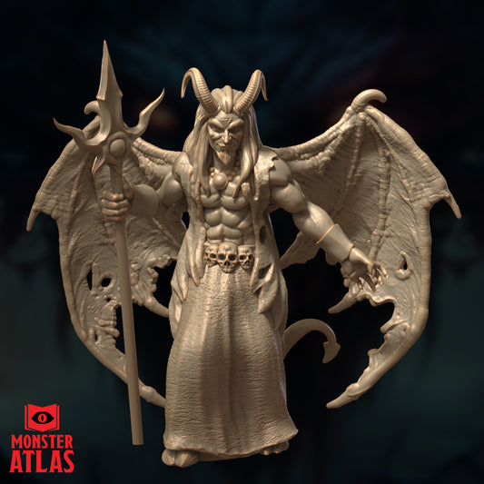 Infernal archdevil winged fiend boss miniature for tabletop RPG encounters and fantasy gameplay