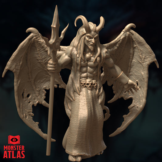 Infernal archdevil winged fiend boss miniature for tabletop RPG encounters and fantasy gameplay