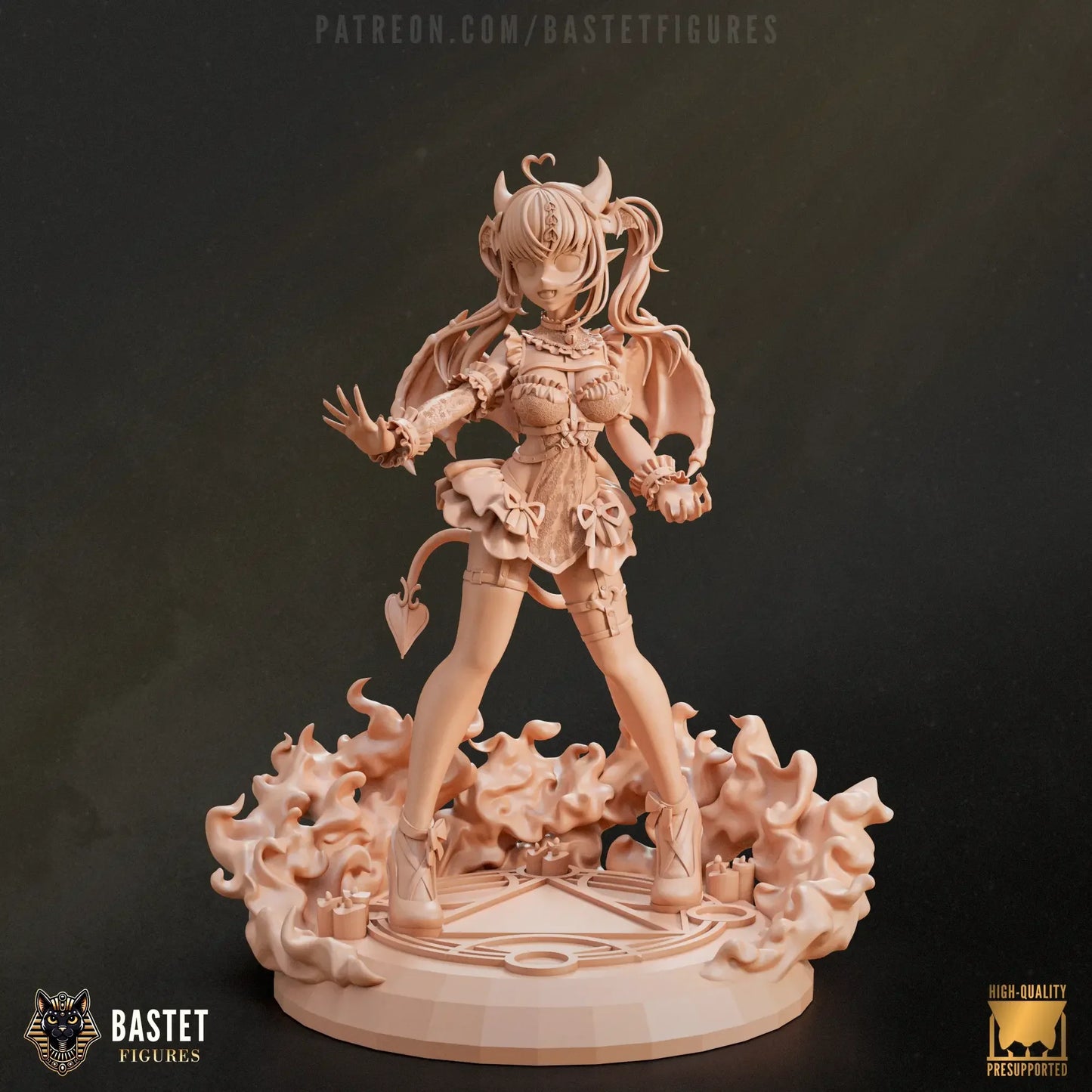 Ironmouse miniature in raw resin clay – 3D print example