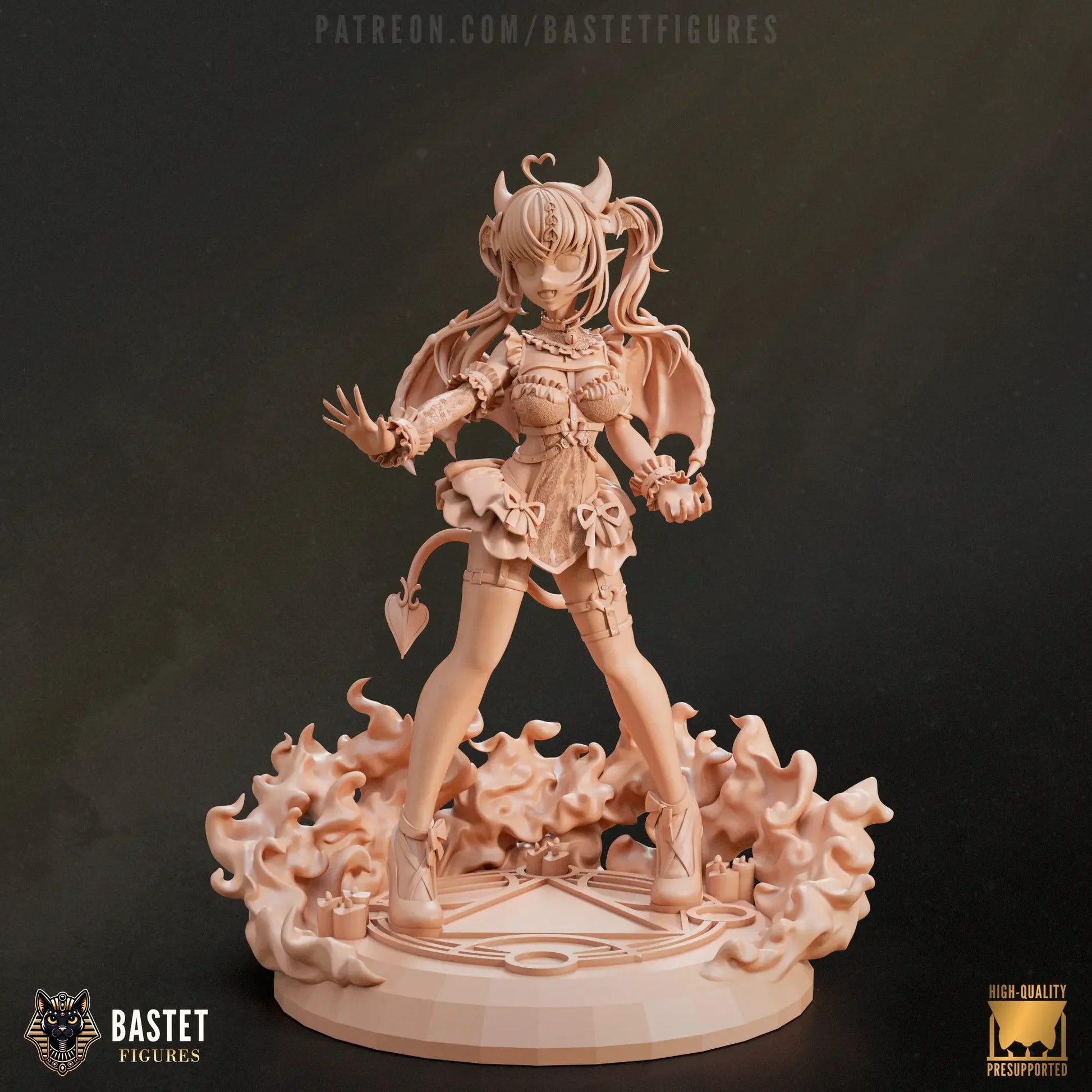 Ironmouse miniature in raw resin clay – 3D print example