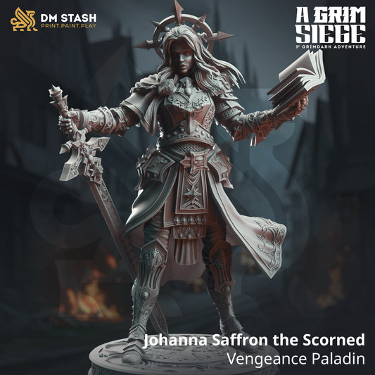 Johanna Saffron la Despreciada - Paladín de la Venganza | 32 mm | 75 mm | Busto