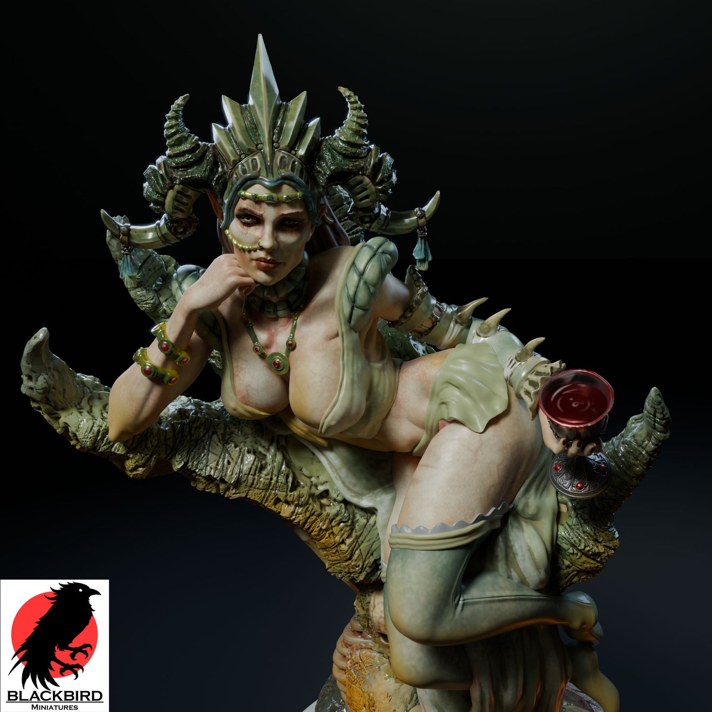 The Lady of the Crypt Miniature – Fantasy Resin Display Model (SFW)