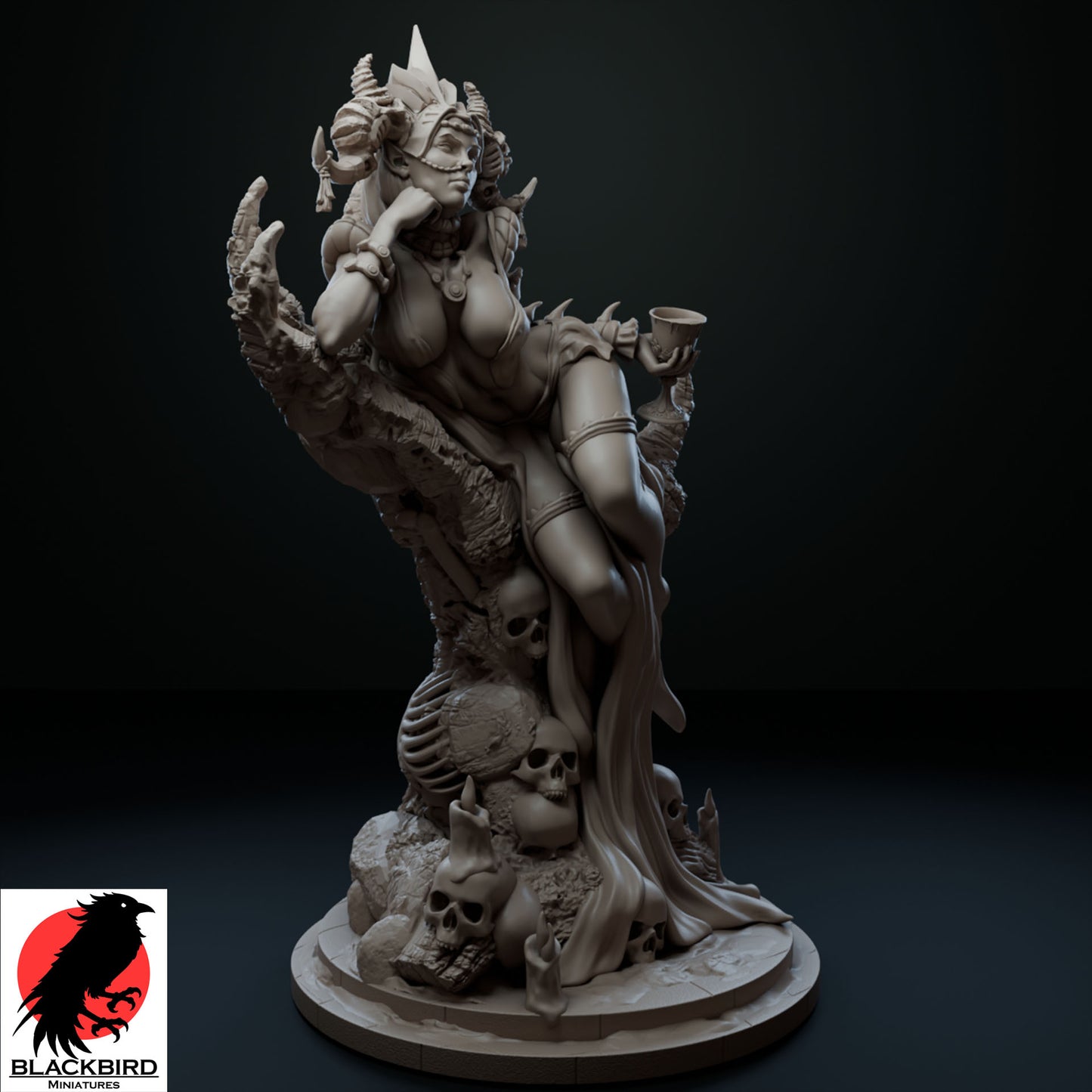 The Lady of the Crypt Miniature – Fantasy Resin Display Model (SFW)