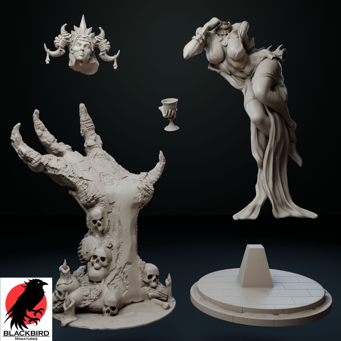 The Lady of the Crypt Miniature – Fantasy Resin Display Model (SFW)