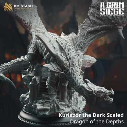 Kuriazor the Dark Scaled - Dragon of the Depths