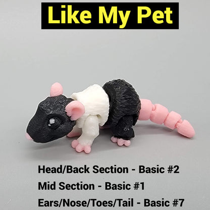 Mini Rat – Articulated Toy or Keychain