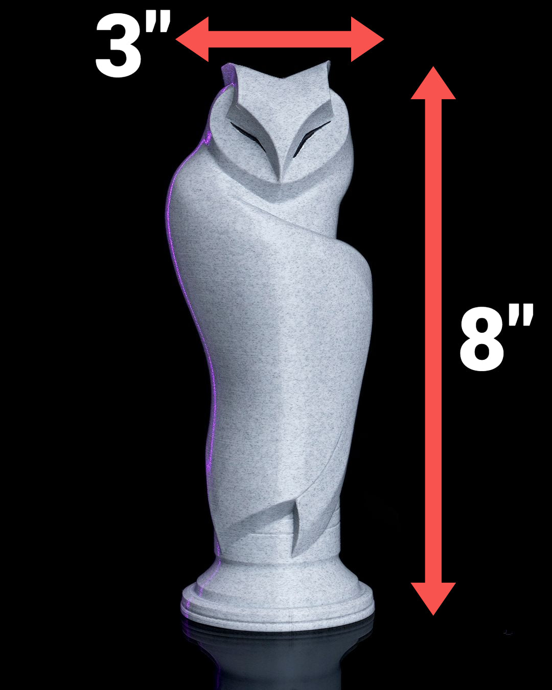 Minim Owl – Geometric Sculpture