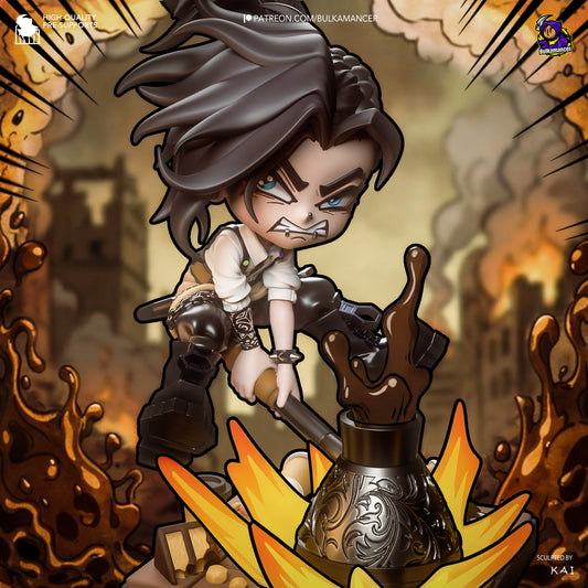 Chibi Mokka Unbreadable resin display statue with stylized chibi character and coffee themed base