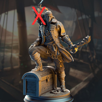 Ervin "Wave Dancer" Barton - Water Genasi Pirate Scoundrel